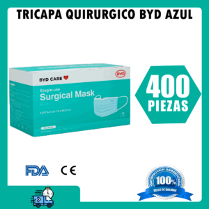 Tricapa Quirurgico BYD Azul 400 piezas Premium